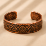 Copper Pattern Cuff Bracelet